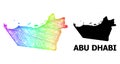 Network Map of Abu Dhabi Emirate with Spectrum Gradient