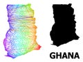 Network Map of Ghana with Spectral Gradient
