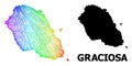 Network Map of Graciosa Island with Spectrum Gradient