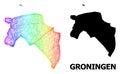 Network Map of Groningen Province with Spectrum Gradient