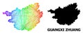 Network Map of Guangxi Zhuang Region with Spectral Gradient
