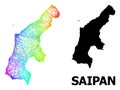 Network Map of Saipan Island with Spectral Gradient