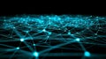 Network Mesh Connecting Points - Data Structure Visualization Royalty Free Stock Photo
