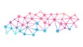 Network Mesh Connectivity Icon, Technology, Data, Connection, Abstract, vector design Generative AI Royalty Free Stock Photo