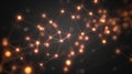 Network Mesh Structure With Glowing Nodes Royalty Free Stock Photo