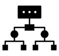 Network Mode  Glyph Style vector icon which can easily modify or edit Royalty Free Stock Photo