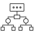 Network Mode outline vector icon which can easily modify or edit Royalty Free Stock Photo