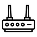 Network modem icon, outline style