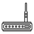 Network modem icon outline vector. Internet router