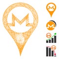 Network Monero Map Pointer Vector Mesh