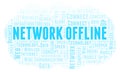 Network Offline word cloud.