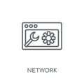 network optimization linear icon. Modern outline network optimiz