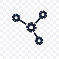 network optimization transparent icon. network optimization symbol design from Networking collection.