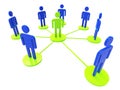 Network Of People Represents Global Communications And Computer Royalty Free Stock Photo