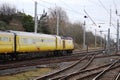 Network Rail HST test train on WCML at Carnforth Royalty Free Stock Photo