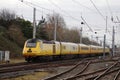 Network Rail HST test train on WCML at Carnforth Royalty Free Stock Photo