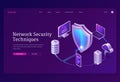 Network security techniques banner Royalty Free Stock Photo