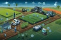 Automation on optimizing crop management and resource utilization. AI Generated