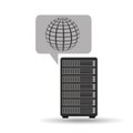 Network server concept globe world Royalty Free Stock Photo