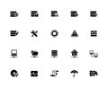 Network & Server Icons // 32 pixels Icons White Series Royalty Free Stock Photo