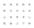 Network & Server Icons // 32 pixels Icons White Series Royalty Free Stock Photo