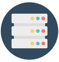 Network Server Isolated Vector icon that can be easily modified or edit Royalty Free Stock Photo