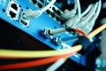 IT Network server patch cables Royalty Free Stock Photo