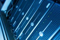 Network servers in data room Royalty Free Stock Photo