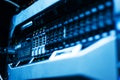 Network servers in data room Royalty Free Stock Photo