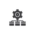 Network settings vector icon