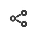 Network share vector icon