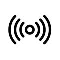 Network signal icon flat vector illustration design