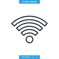 Network Signal Icon Vector Logo Design Template Royalty Free Stock Photo