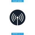 Network Signal Icon Vector Logo Design Template Royalty Free Stock Photo
