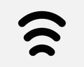 Network Signal Icon Wifi Data Internet Connection RSS Connect Wireless Communication Podcast Broadcast Vector Clipart Sign Symbol
