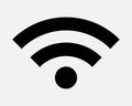 Network Signal Icon Wifi Wi Fi Internet Connection Strength Data Communication Computer Mobile Podcast Digital Symbol Sign Vector