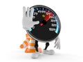 Network speed meter character with traffic cone