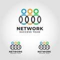 Network is a Successful Team Work Logo Royalty Free Stock Photo
