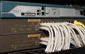 Network switch with cables