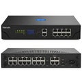 Network switch with front and rear views Royalty Free Stock Photo