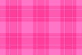 Network tartan plaid vector, group check fabric texture. Funky seamless pattern background textile in pink color Royalty Free Stock Photo