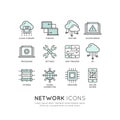 Network Tecnology Concept Royalty Free Stock Photo