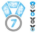 Network 7Th Place Medal Vector Mesh