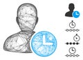 Network Time Management Clock Vector Mesh