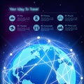 Network travel background