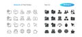 Network UI Pixel Perfect Well-crafted Vector Thin Line And Solid Icons 30 2x Grid for Web Graphics and Apps. Simple Royalty Free Stock Photo