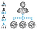 Network User Payments Vector Mesh Royalty Free Stock Photo