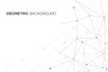 Network vector background. Geometric pattern from node, dot and line. Modern digital tech illustration. Abstract polygon