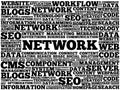 Network word cloud Royalty Free Stock Photo