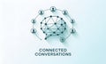 Networked Conversations Royalty Free Stock Photo